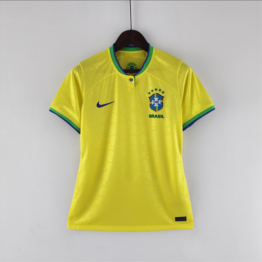 Maillot de Brésil femme coupe du monde 2022 domicile