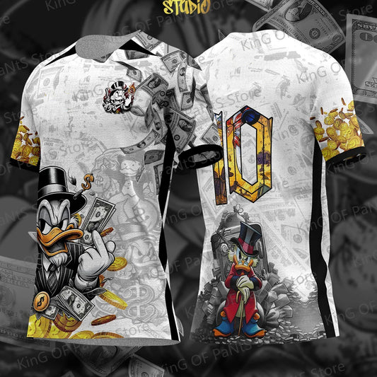 2024 nouveau maillot de football d'été Arriavl Donald Duck Dollar conception spéciale pour adultes/enfants maillot de football hauts surdimensionnés