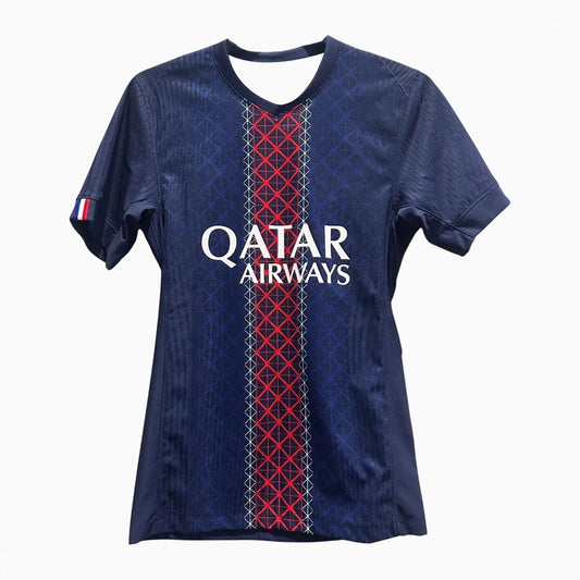 2025 Hommes Femmes PSG 25-26 Accueil Maillot de football à manches courtes Jeunes Enfants Entraînement Uniforme de football Moto Maillot respirant