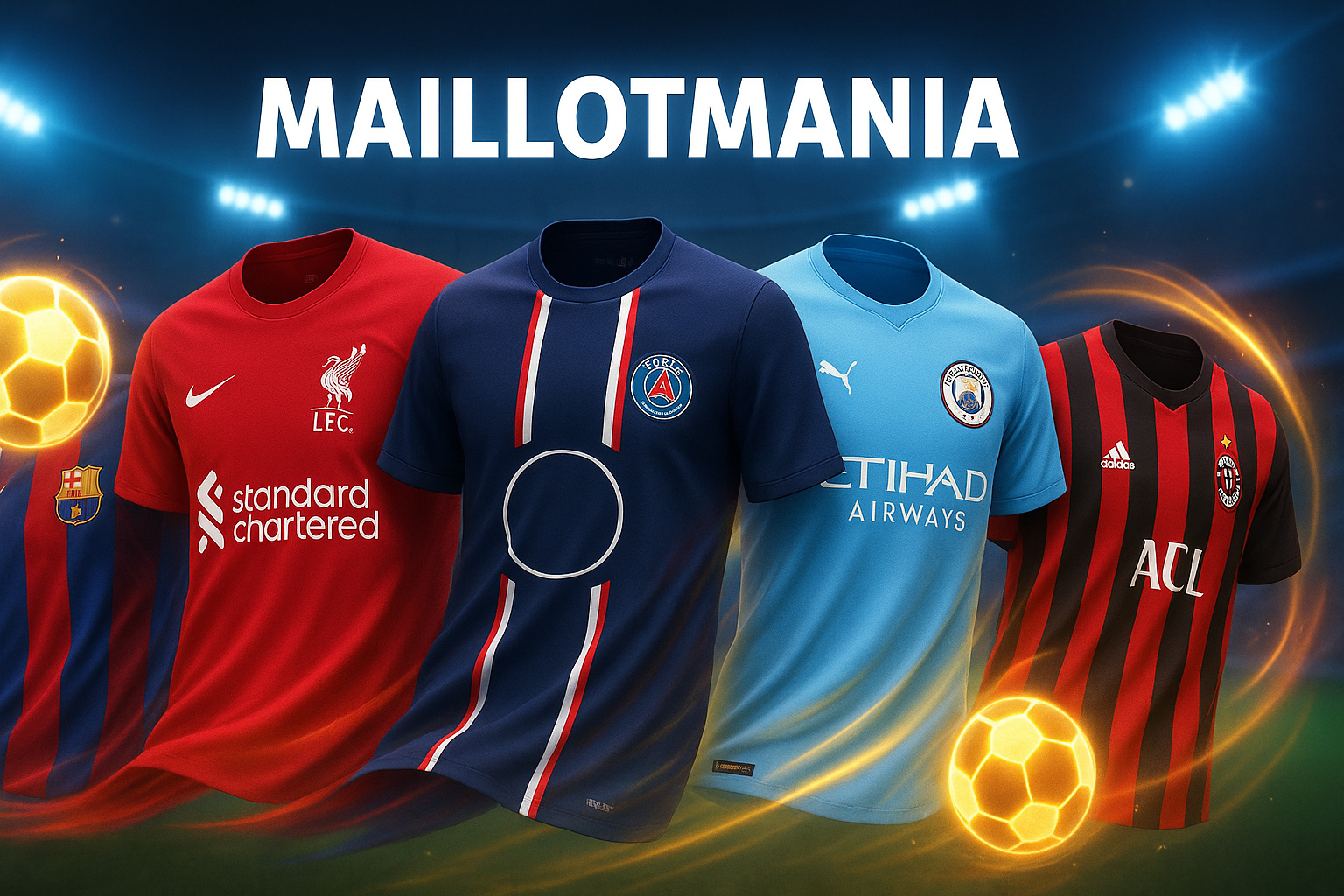 Design avec logos de clubs variation 2